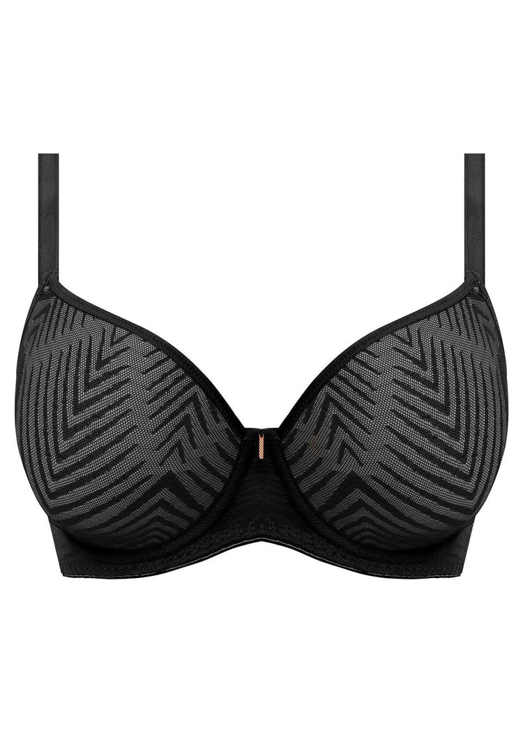 Freya Tailored Voorgevormde Plunge T-Shirt BH Zwart Packshot