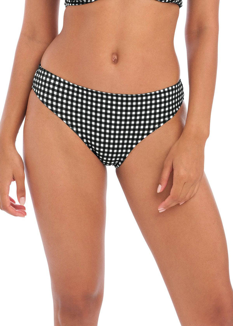 Model In Freya Check In Bikini Broekje Monochroom Voorzijde