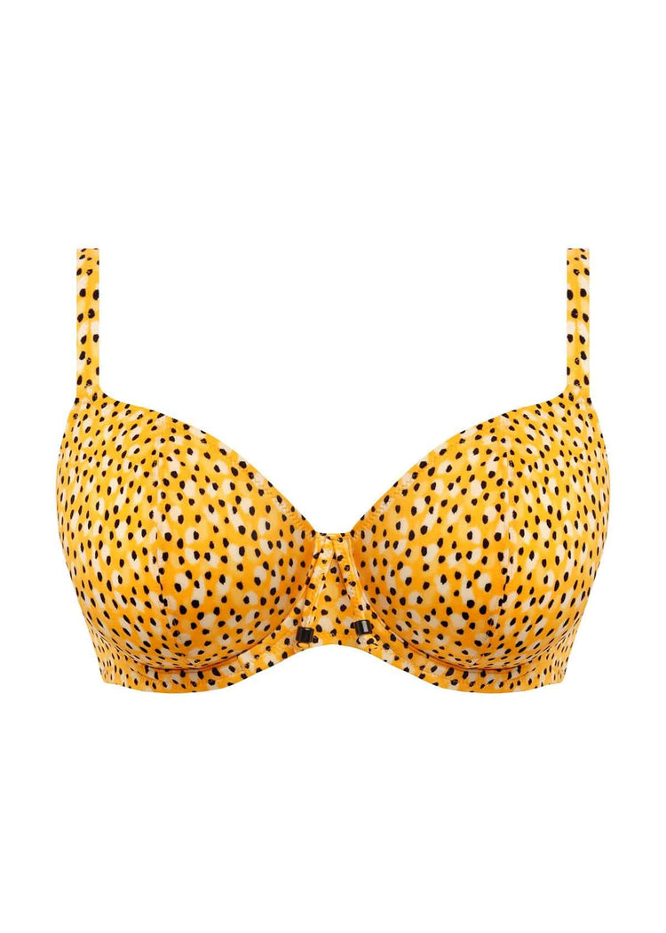 Freya Cala Palma Plunge Bikini Top Stip Packshot Voorzijde
