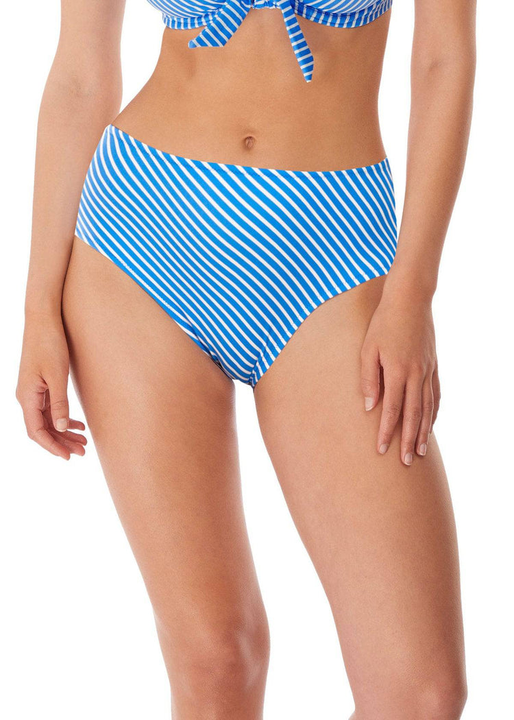 Beach Hut High Waisted Bikini Broekje Blue Moon - SuperBra