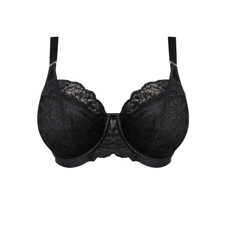 Packshot Brianna Padded Balconette BH Zwart voorzijde