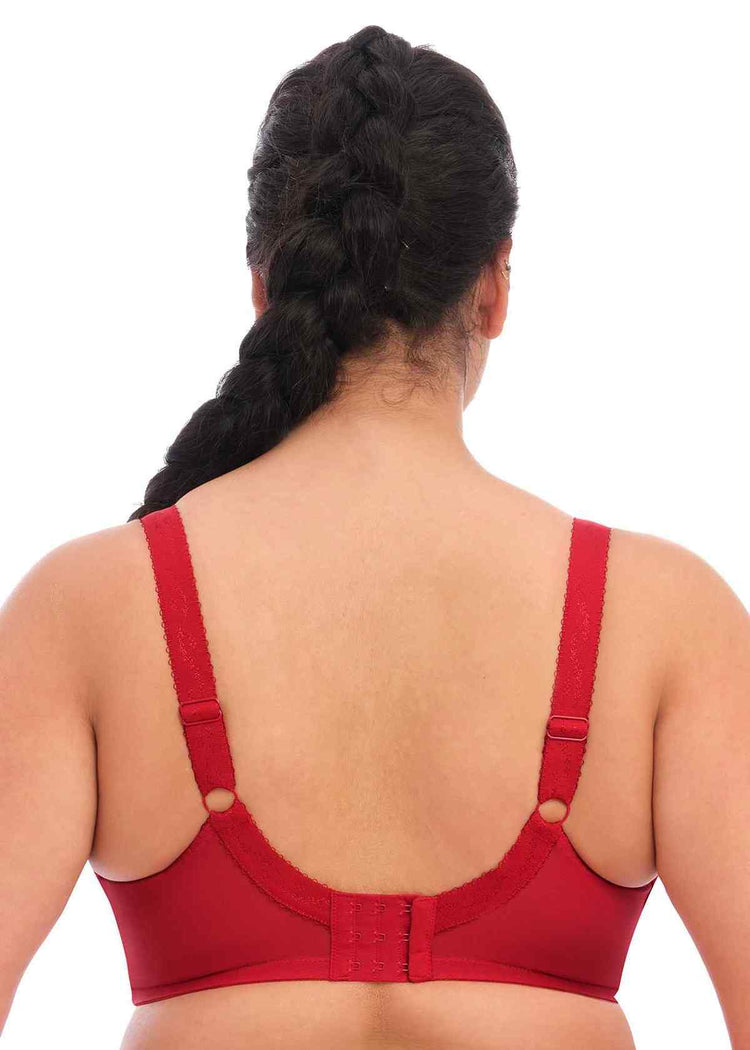 Model In Elomi Morgan Full Cup BH Haute Red Achterzijde