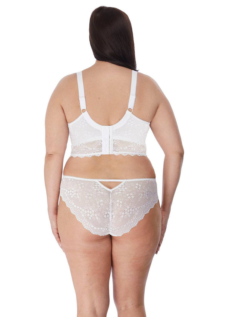 Model in Charley Longline BH Wit Achterzijde