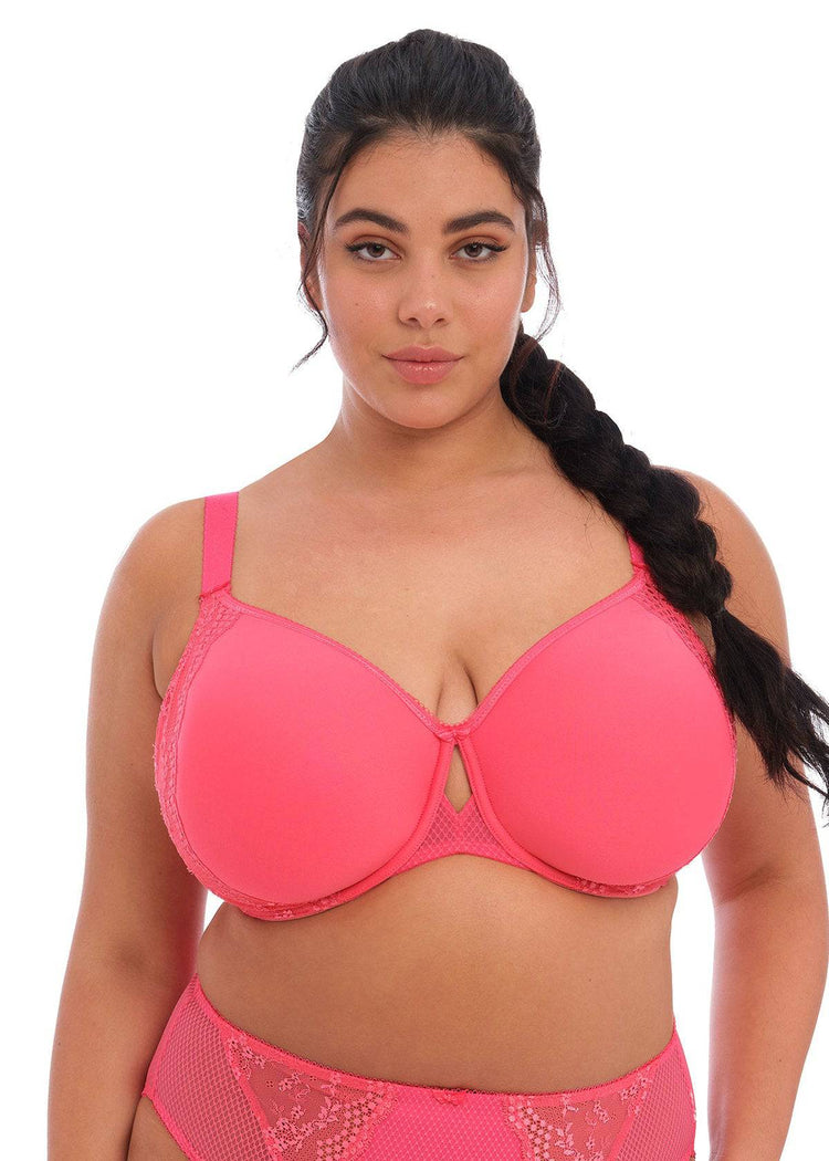 Model In Elomi Charley Voorgevormde Spacer BH Honeysuckle Voorzijde