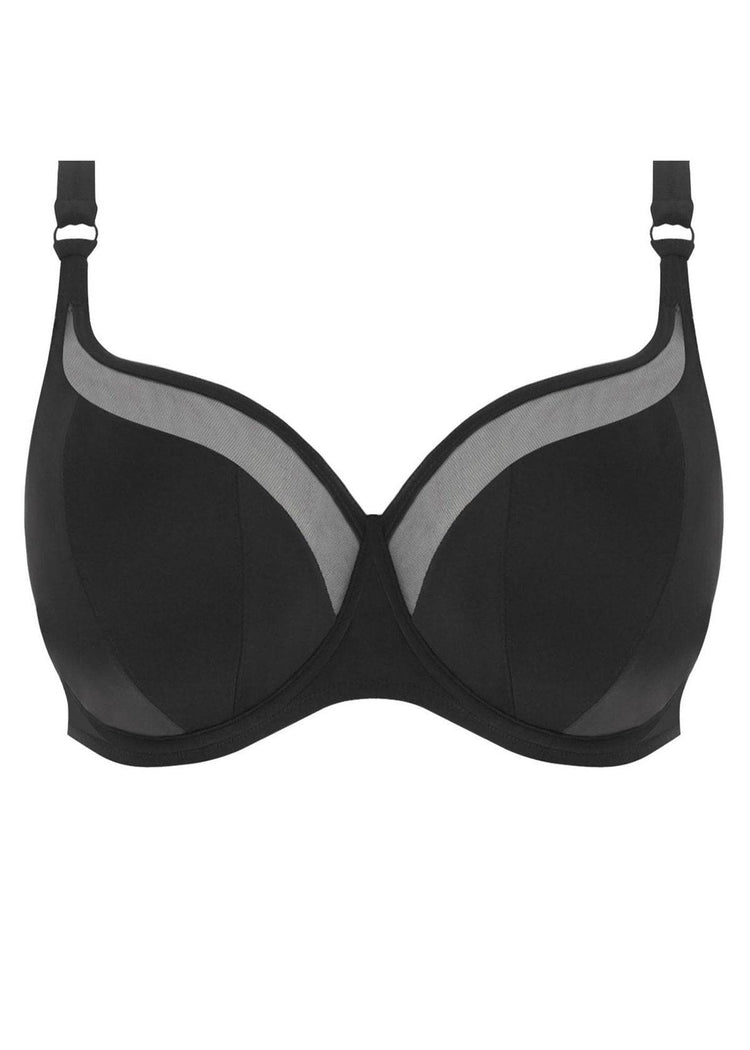 Packshot Elomi Magnetic Sweetheart Bikini Top Zwart