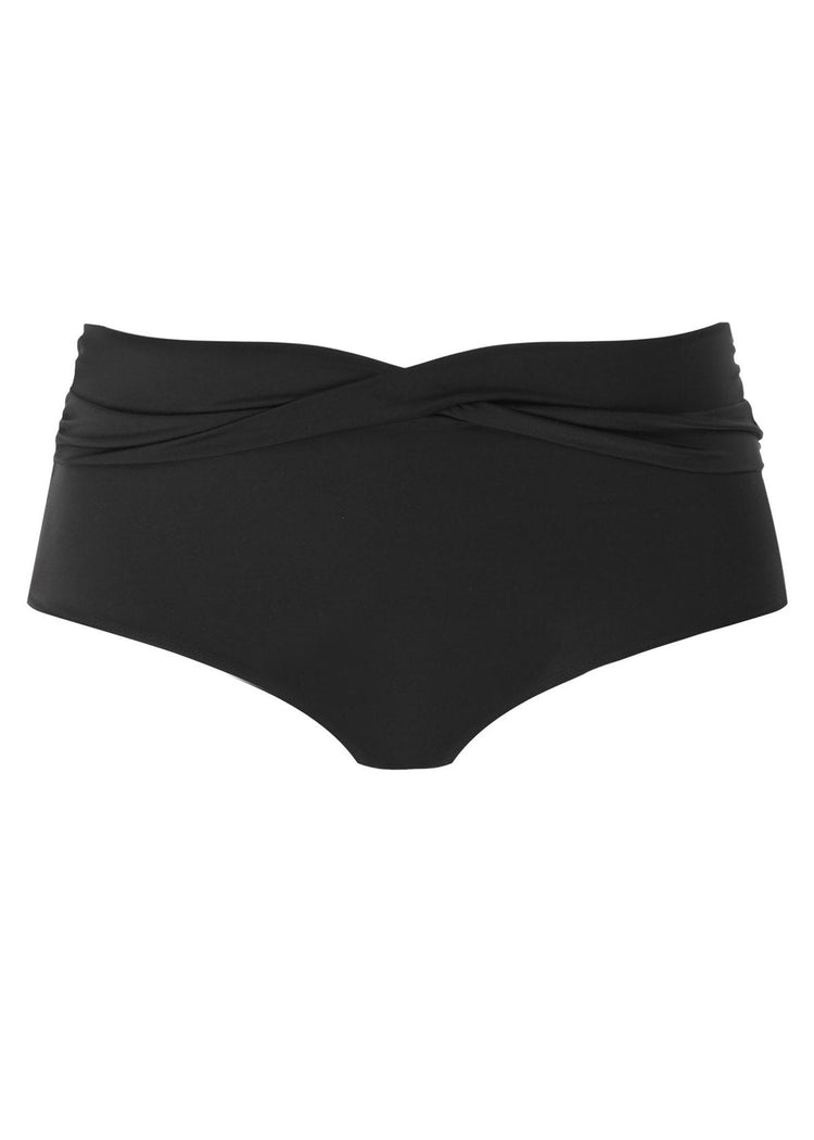 Packshot Elomi Magnetic Twist High Waisted Bikini Broekje zwart