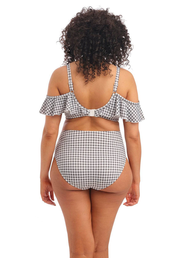 Model In Elomi Checkmate Grey Marl Bikini Set Achterzijde