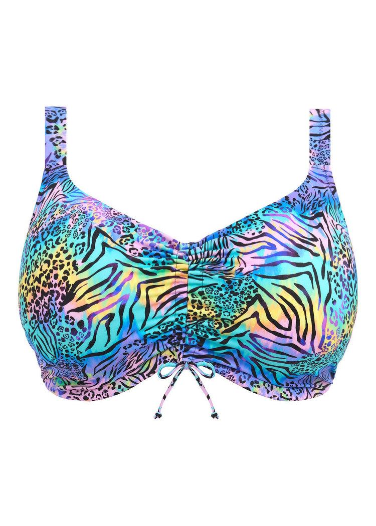 Elomi Electric Savannah Bikini Top Zebra Packshot Voorzijde