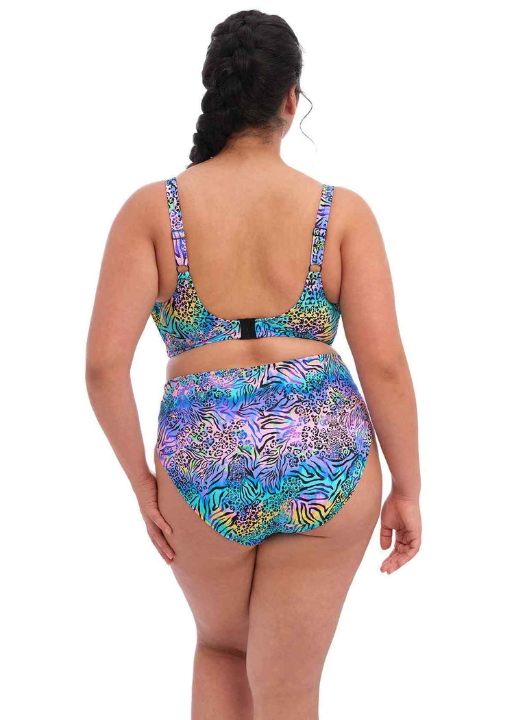 Model In Elomi Electric Savannah Bikini Zebra Achterzijde