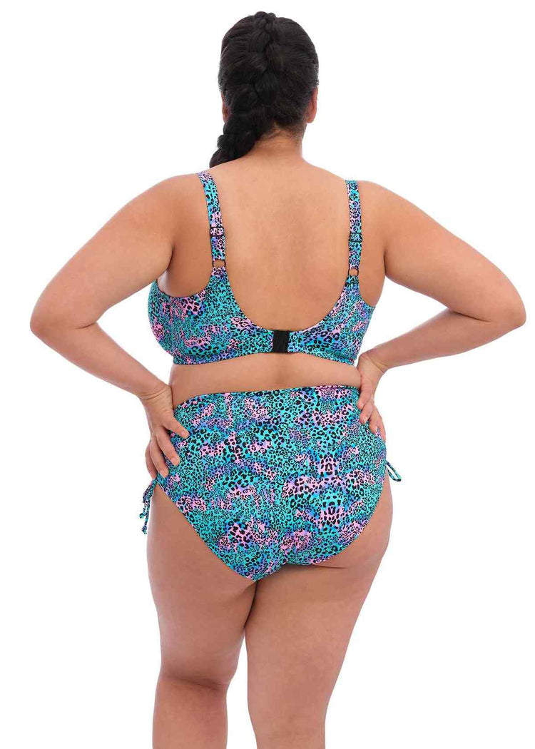 Model In Elomi Electric Savannah Bikini Leopard Achterzijde