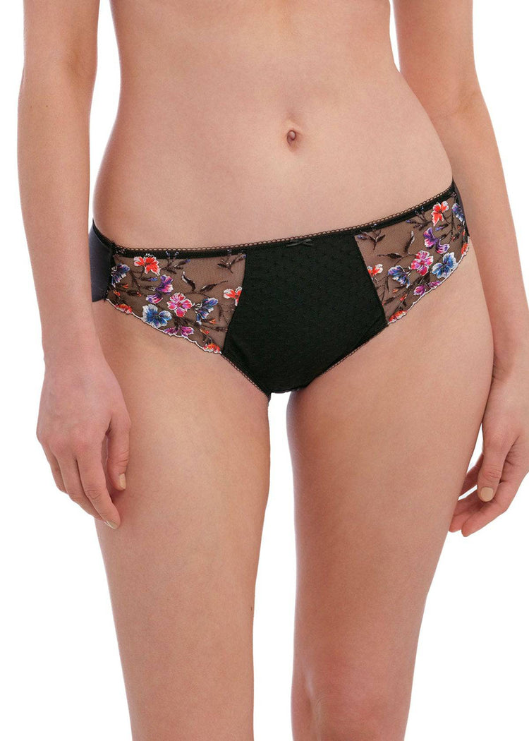 Model In Fantasie Aurelia Broekje Zwart Voorzijde