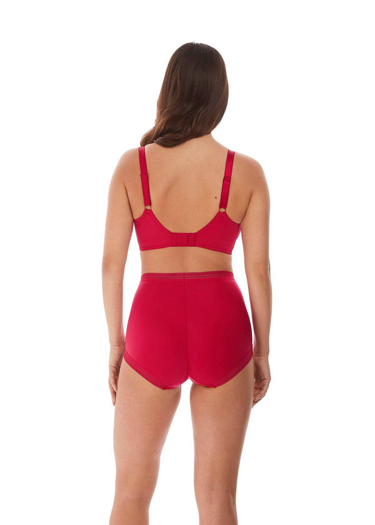 Model in Fantasie Fusion Rood setje achterzijde