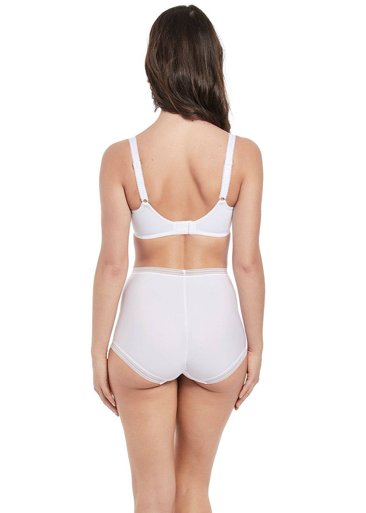 Model in Fantasie Fusion setje Wit achterzijde