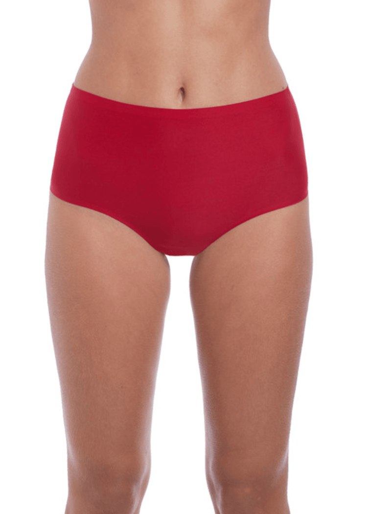 Smoothease High Waisted Broekje Rood Voorzijde