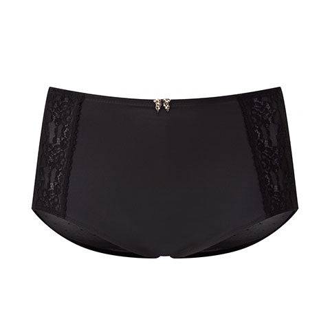 Sculptresse Chi Chi Hoge Slip Zwart vooraanzicht