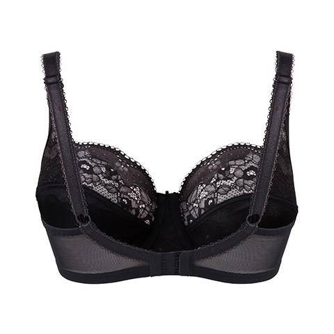Panache Clara Full Cup BH Charcoal Black achteraanzicht