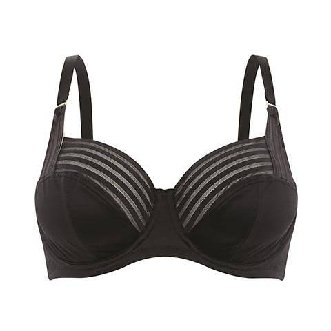 Panache Etta Balconette BH Zwart vooraanzicht