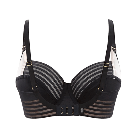 Panache Etta Balconette BH Zwart achteraanzicht