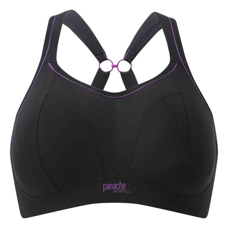 packshot panache beugelloze sport bh zwart