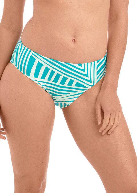Fantasie La Chiva Aquamarine Mid Rise Bikini Broekje Vooraanzicht