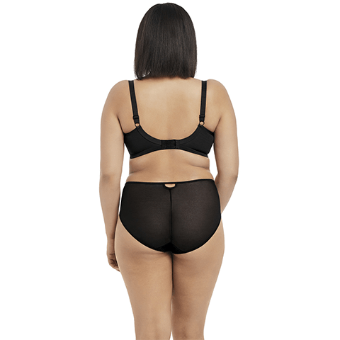 Rug van model in Elomi Sachi Zwart setje