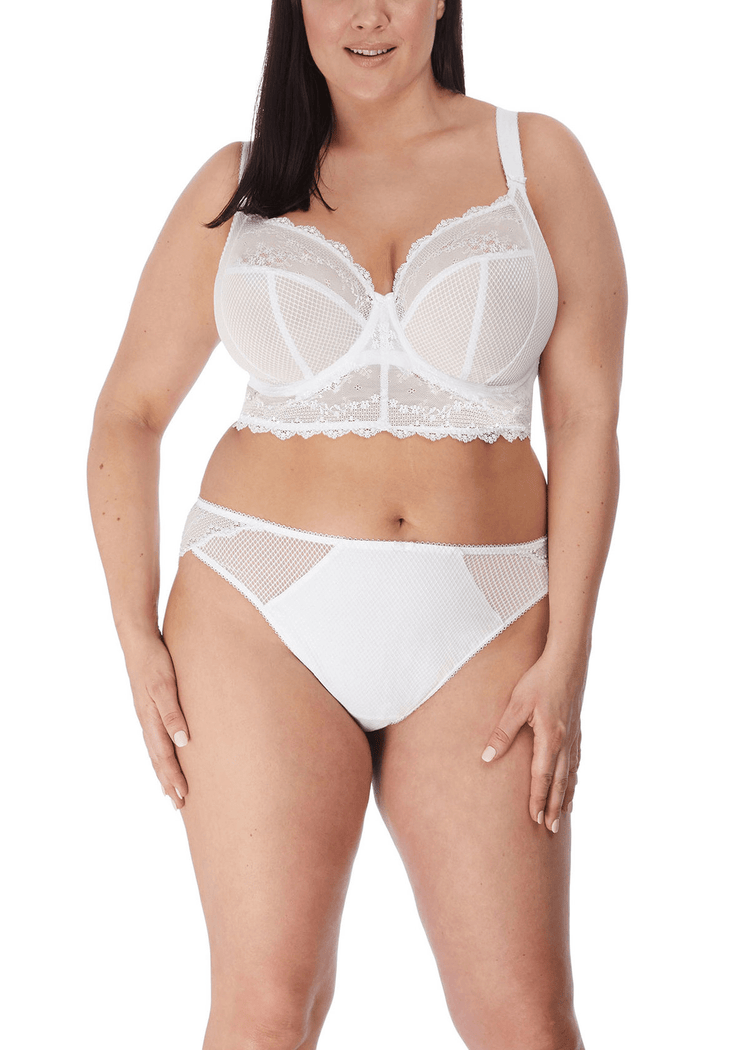 Model in Charley Longline BH Wit Voorzijde