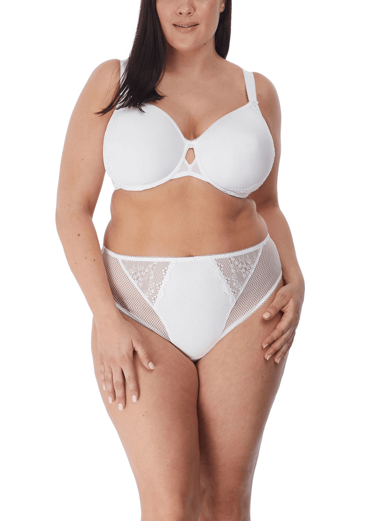 Model in Charley Full Brief Broekje Wit Voorzijde