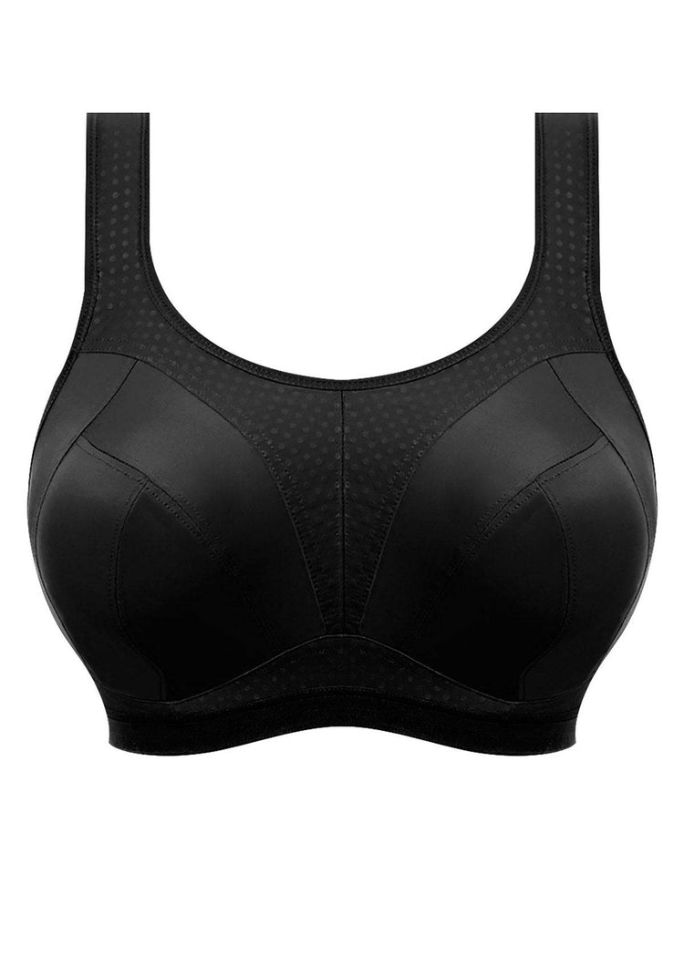 Freya Dynamic Soft Sports Bra Zwart vooraanzicht