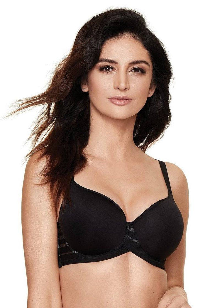 Model in Gorteks Luna Voorgevormde BH zwart