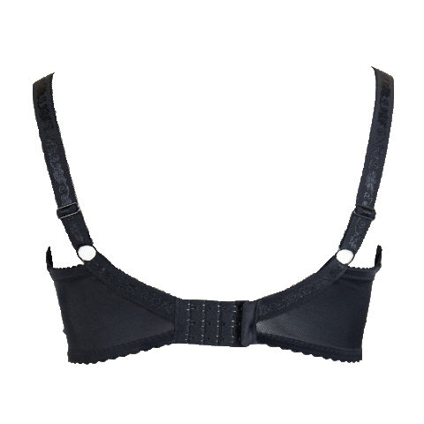 Ewa Michalak SF Black Pearl Balconette BH Zwart Achteraanzicht