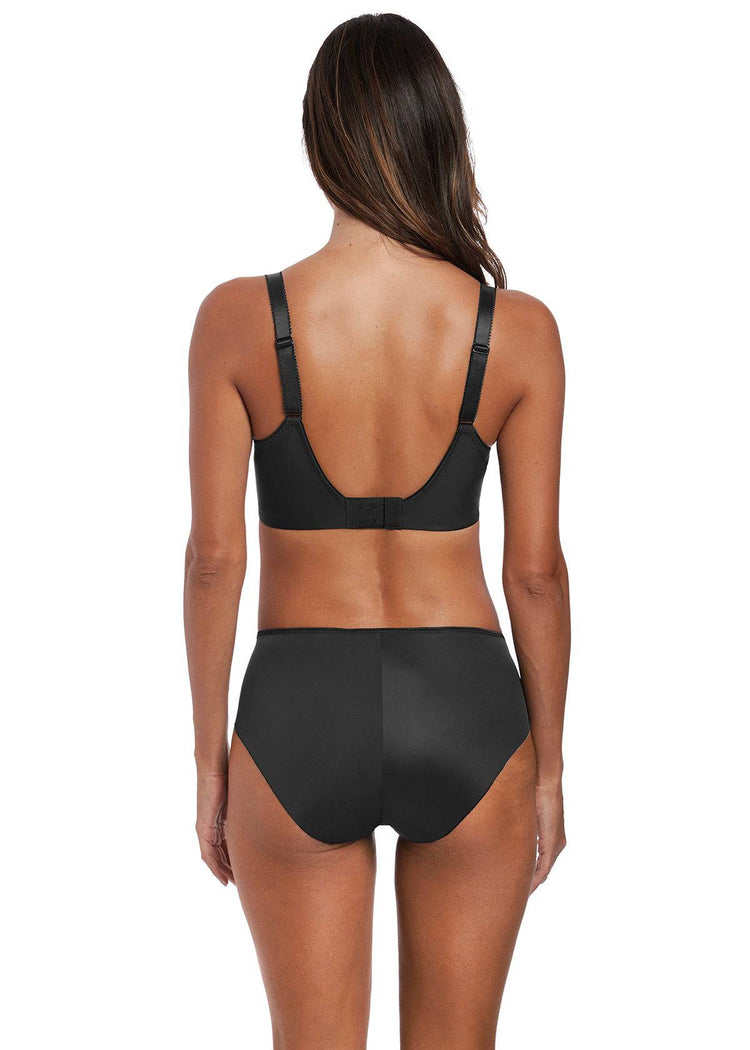 Model in Fantasie Illusion set Zwart achterzijde