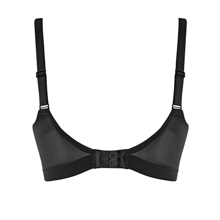 Panache Andorra bralette zonder beugel zwart achteraanzicht
