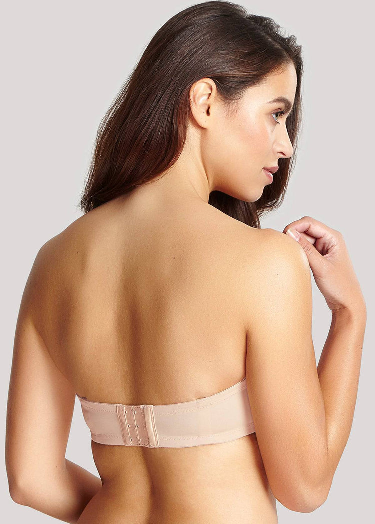 Achterzijde model in Panache Evie Strapless BH Light Nude