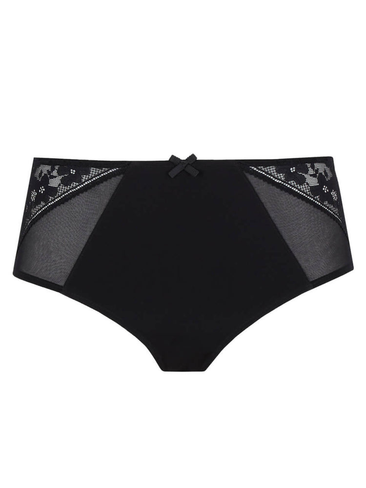 Model in Celeste High Waist Broekje Zwart packshot