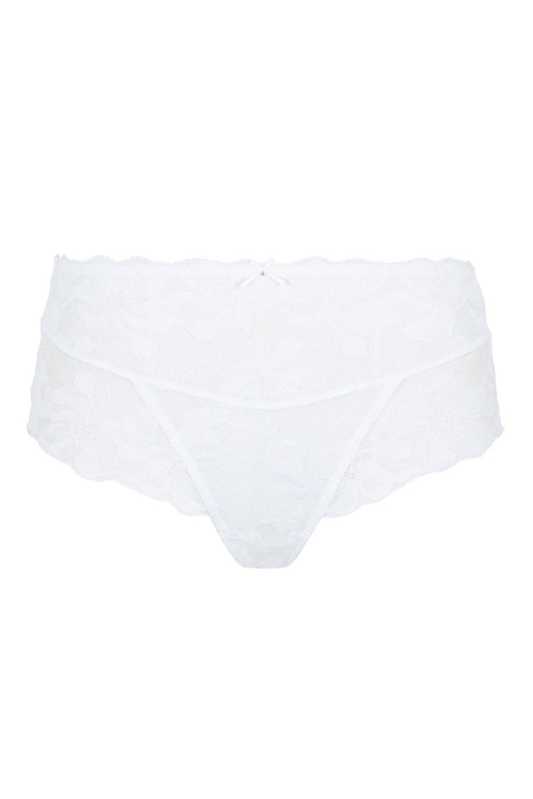 Model in Evangeline High Waist Broekje Wit packshot