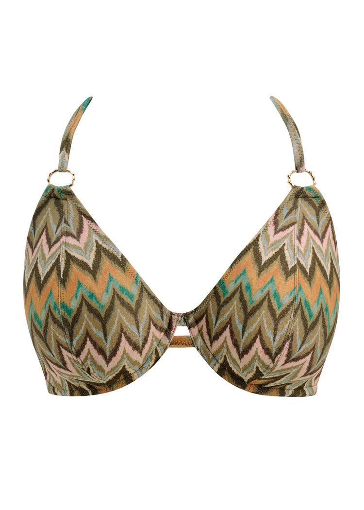 Model in Arizona Wave Halter Bikini Top Vista packshot