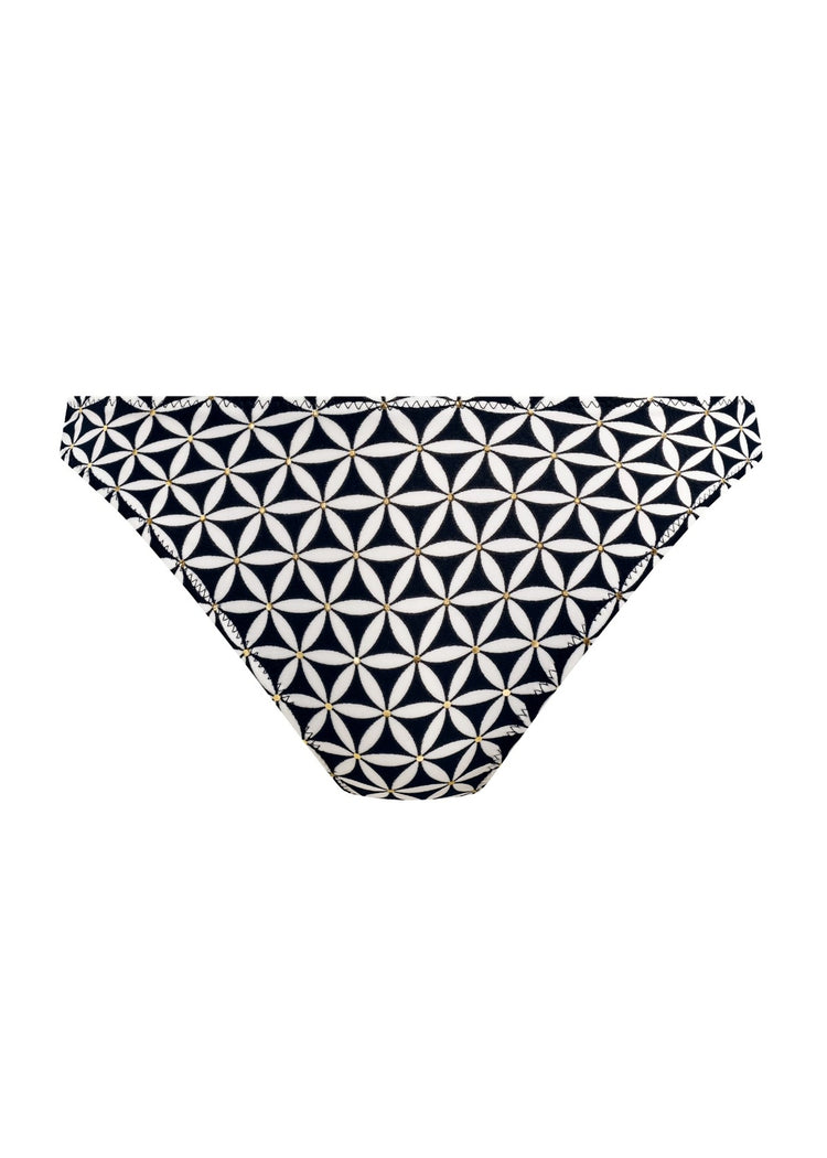 Model in Koh Tao High Leg Bikini Broekje Zwart packshot