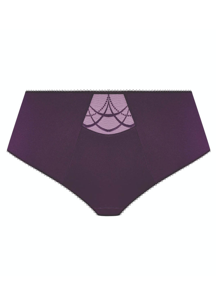Packshot Cate High Waist Broekje Dark Violet voorzijde