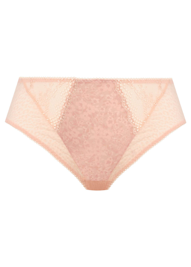 Model in Lucie High Leg Broekje Pale Blush packshot