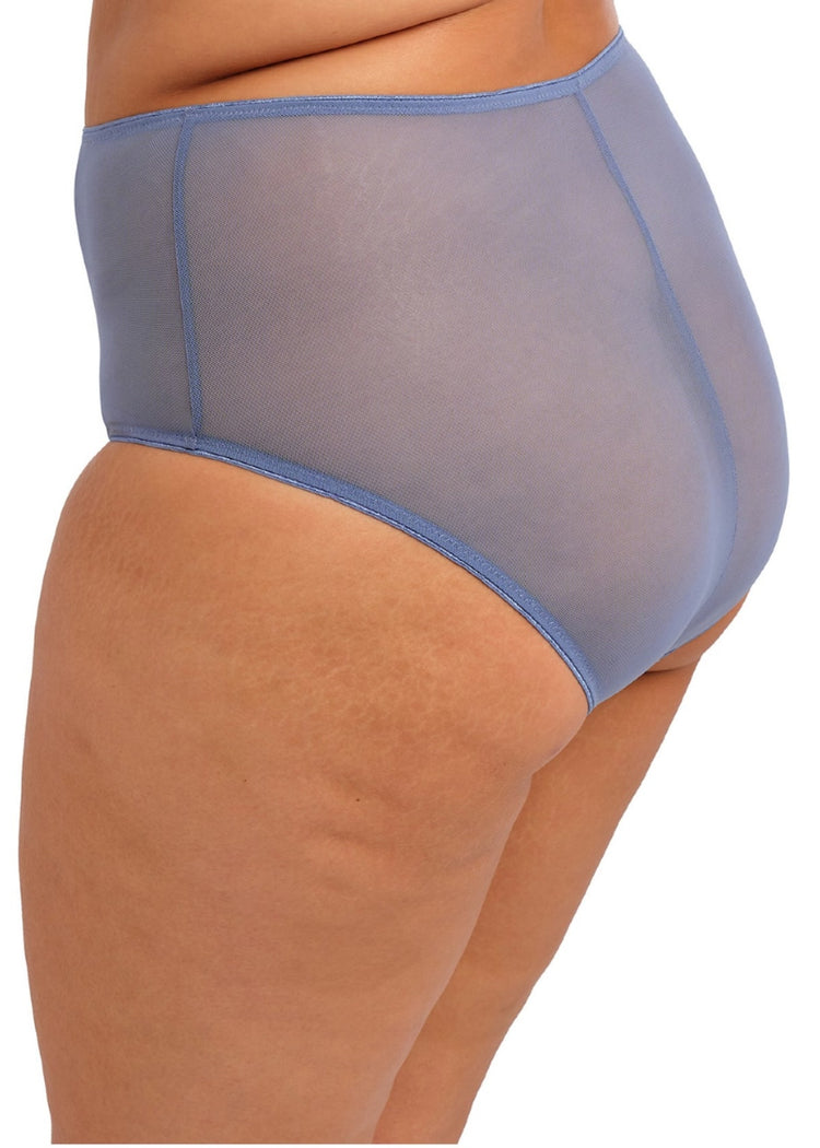 Model in Matilda High Waist Broekje Lunar Blue achterzijde