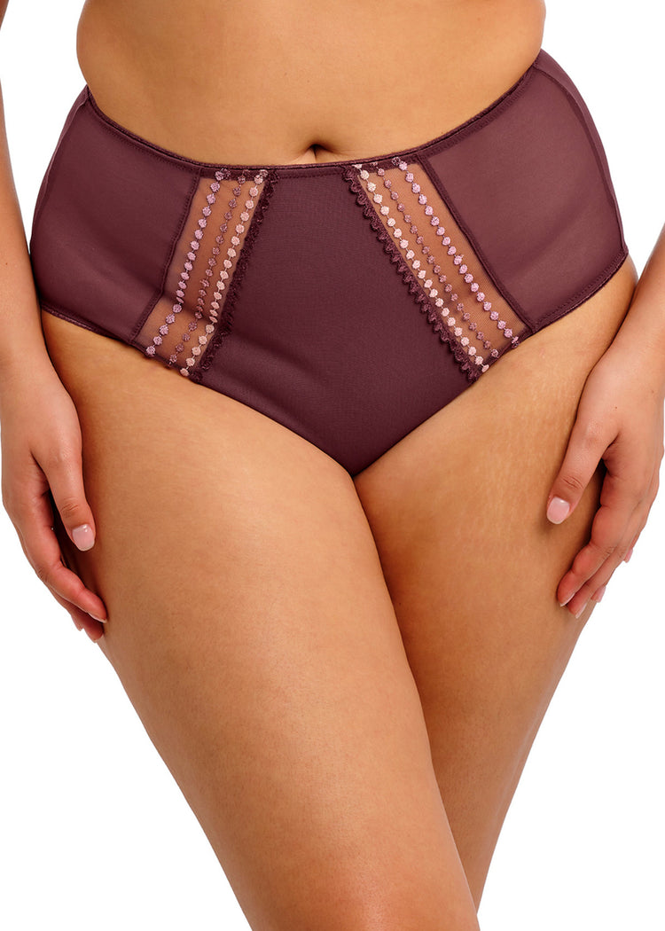 Model in Matilda High Waist Broekje Sugarplum voorzijde
