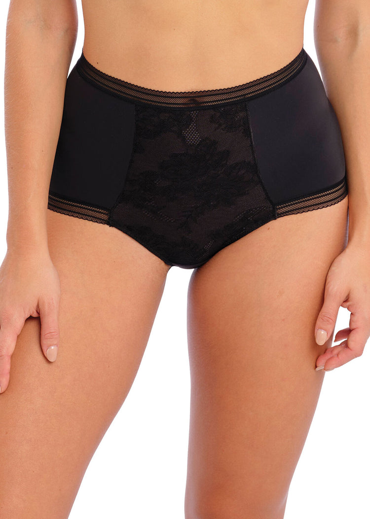 Fusion Lace High Waist Broekje Zwart