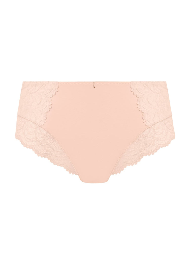 Model in Cesile High Waist Broekje Peach Sorbet packshot