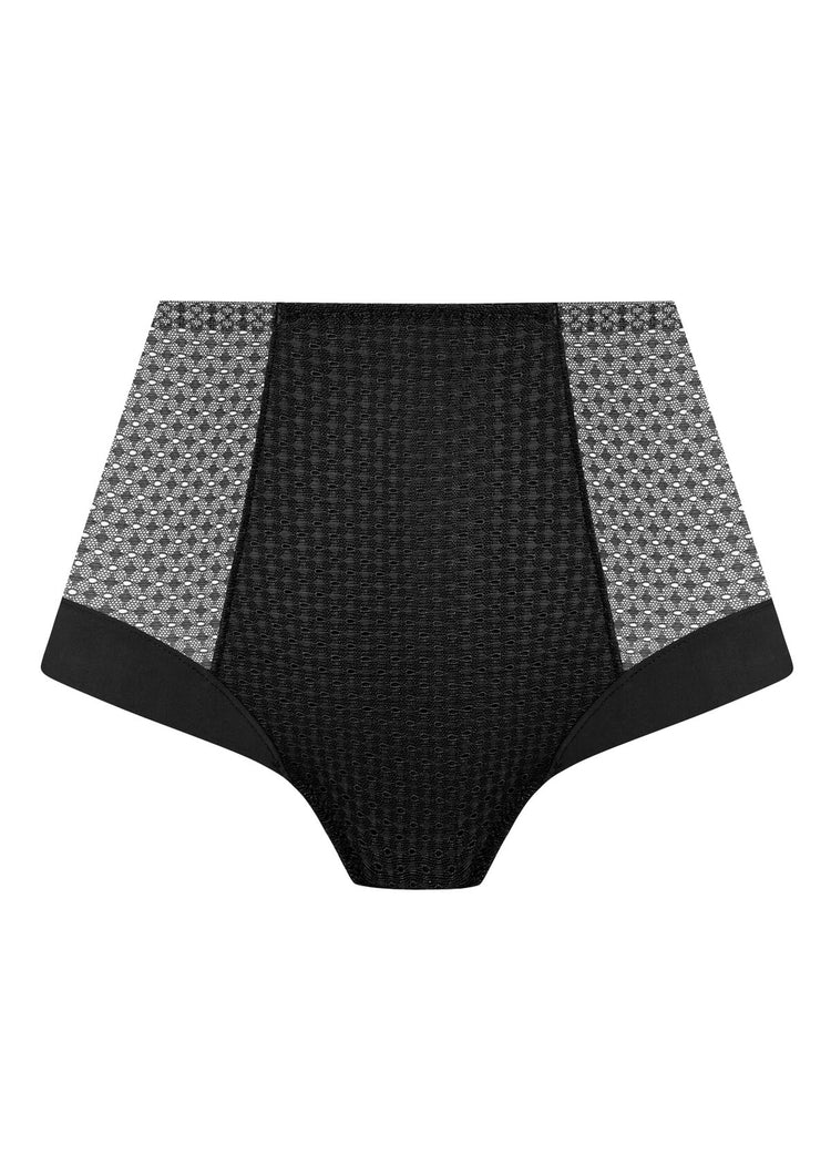Packshot Evolution Comfort High Waist Broekje Zwart voorzijde