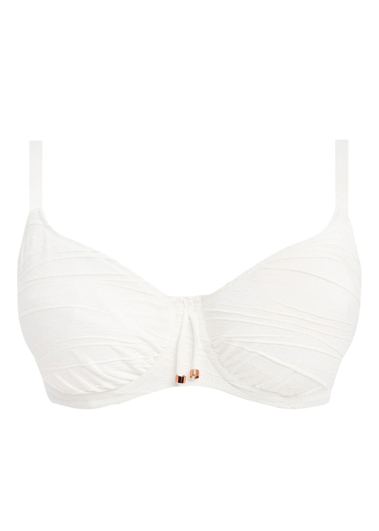 Beach Waves Full Cup Bikini Top Linnen