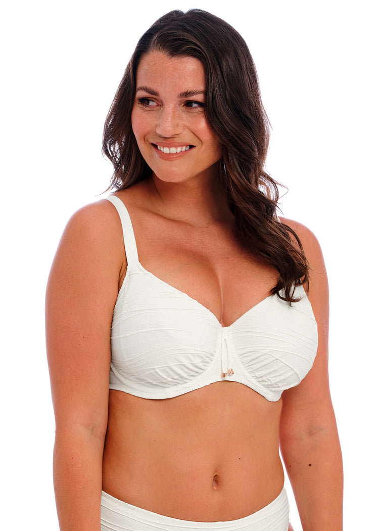 Beach Waves Full Cup Bikini Top Linnen