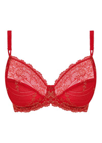 Packshot Embrace Lace Stretch BH Grandalia Red/Rose Gold voorzijde