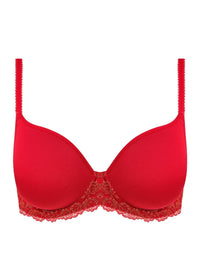 Packshot Embrace Lace Contour BH Grandalia Red/Rose Gold voorzijde 