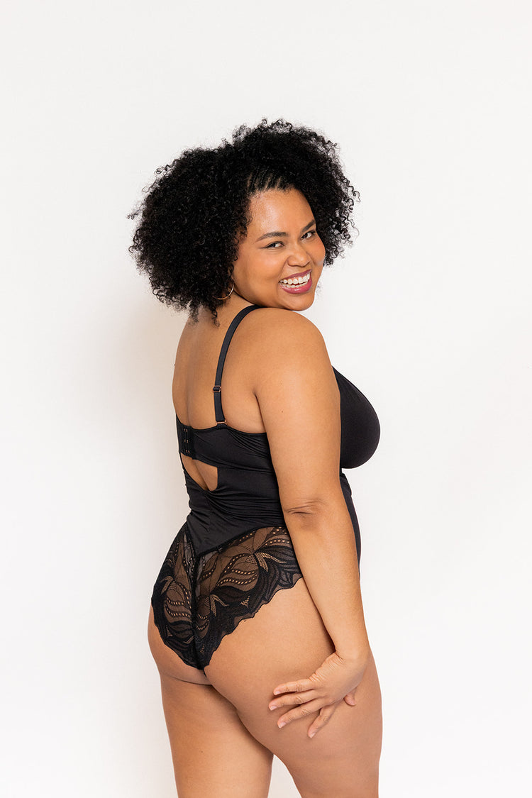 Scantilly Indulgence Stretch Lace Black/Latte
