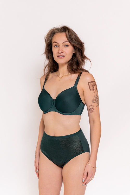 Packshot Rebecca Essentials Spacer BH Forest Green Voorzijde